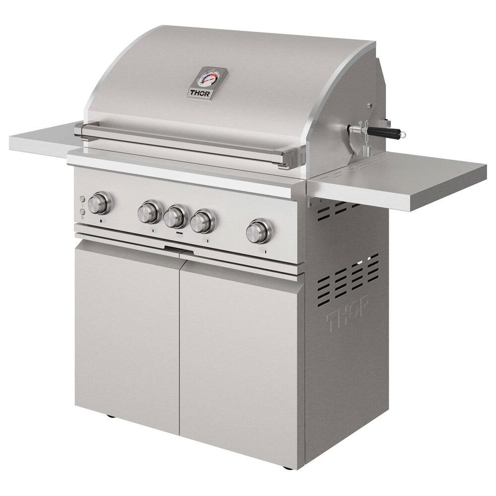 Thor Kitchen 4-Burner Freestanding Gas Grill in Stainless Steel, , large