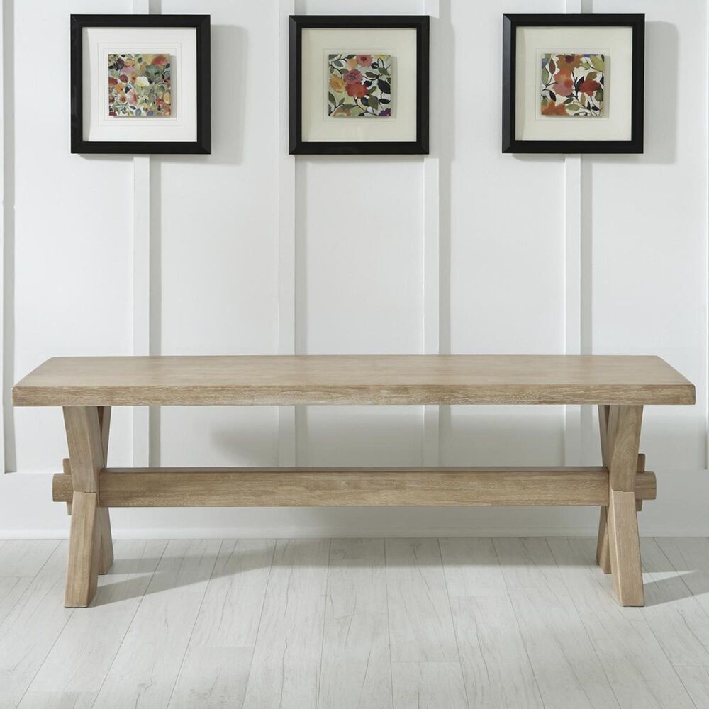 Homestyles Cambridge Dining Table in White washed, , large