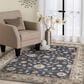 Central Oriental Minerva Maneli 5" x 7"3" Vintage Blue and Alabaster Area Rug, , large