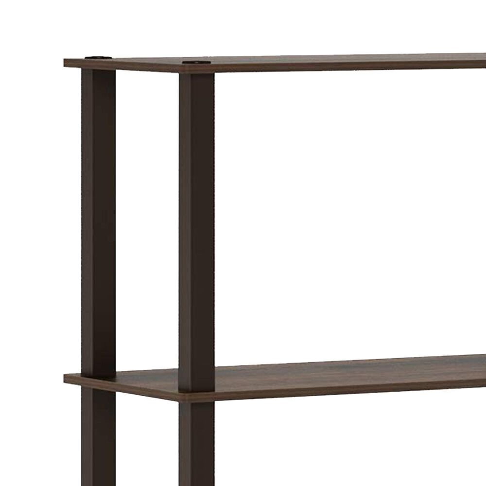 HOMLUX 5-Tier Display Rack in Walnut and Brown, , large