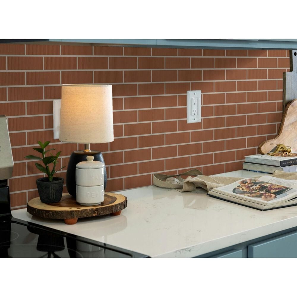 Shaw Embrace Sunset 2" x 8" Glass Subway Tile, , large