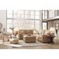 Ashley 3-Piece Leather Sectional in Brown, , large