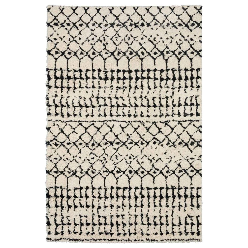 Dalyn Rug Company Marquee MQ2 2"3" x 7"5" Ivory and Midnight Runner, , large