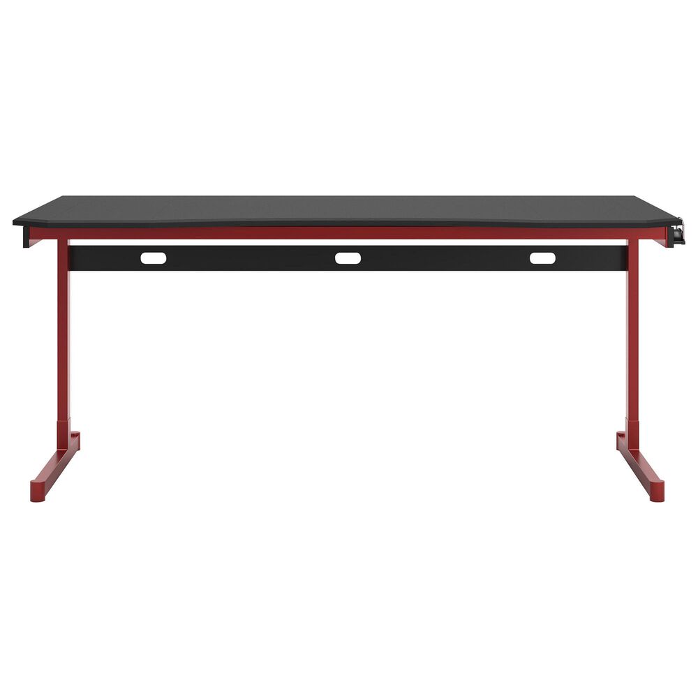 Ashley Lynxtyn Computer Desk in Red and Black, , large