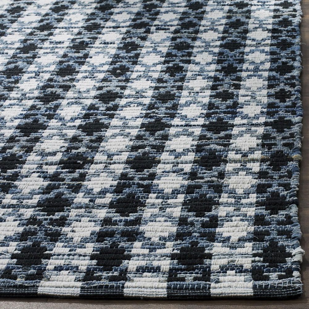 Safavieh Montauk Southwestern 2&#39;3&quot; x 6&#39; Ivory, Blue and Black Runner, , large