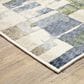 Oriental Weavers Tisdell TIS01 Blue and Green 3"9" x 5"2" Area Rug, , large