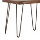 Home Trends & Design Vail Side Table in Walnut and Antique Zinc, , large