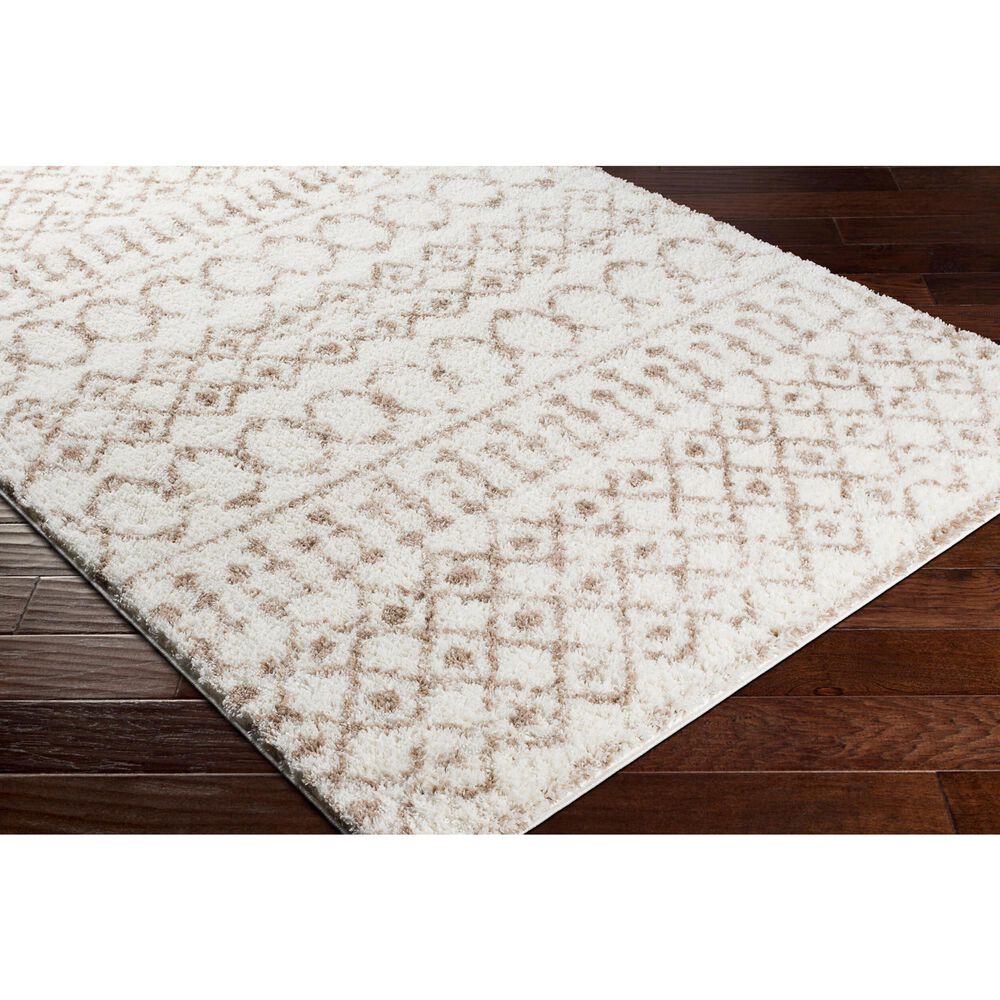 Surya Aliyah Shag Tan and Cream 7&#39;10&quot; x 10&#39; Area Rug, , large