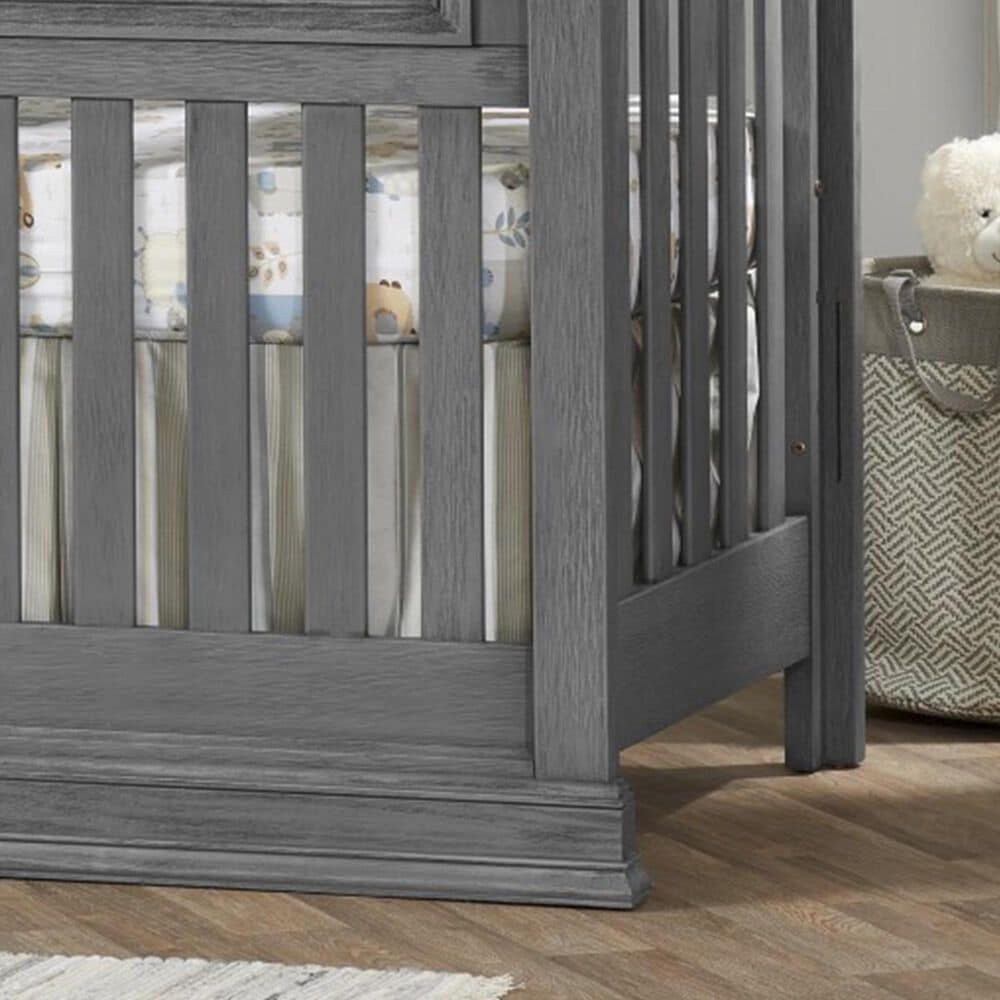 Oxford Baby Glenbrook 3- Piece Nursery Set with 4- In- 1 Crib, Dresser and Changer Top in Graphite Gray, , large