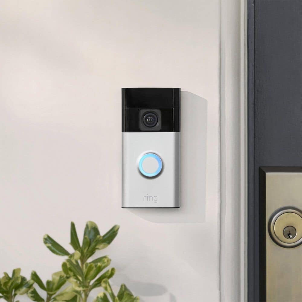 Ring Smart Battery Video Doorbell in Satin Nickel, , large