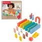 Fisher Price Wood Preschool Game Domino Run Building Set in Multicolor, , large