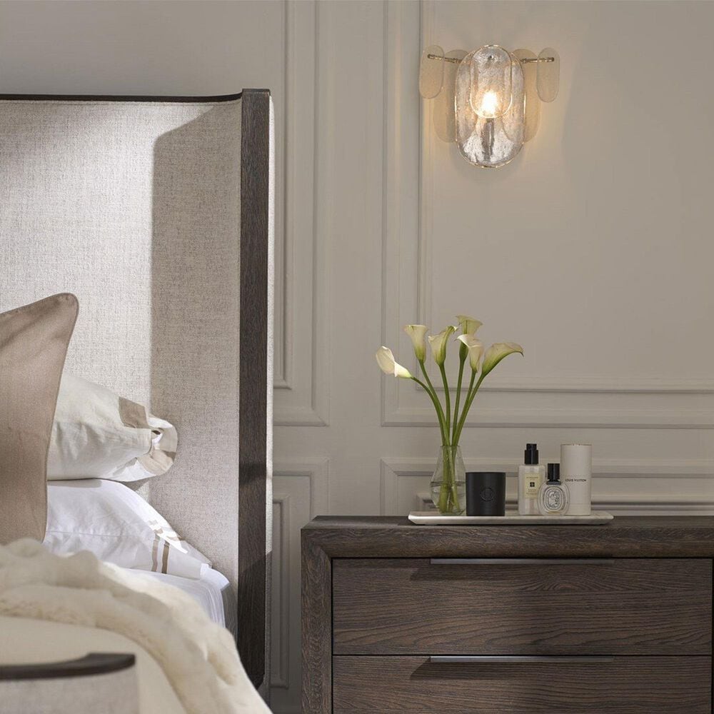 Furniture Worldwide Modern 5 Piece Queen Panel Bedroom Set in Sable with USB Ports, , large