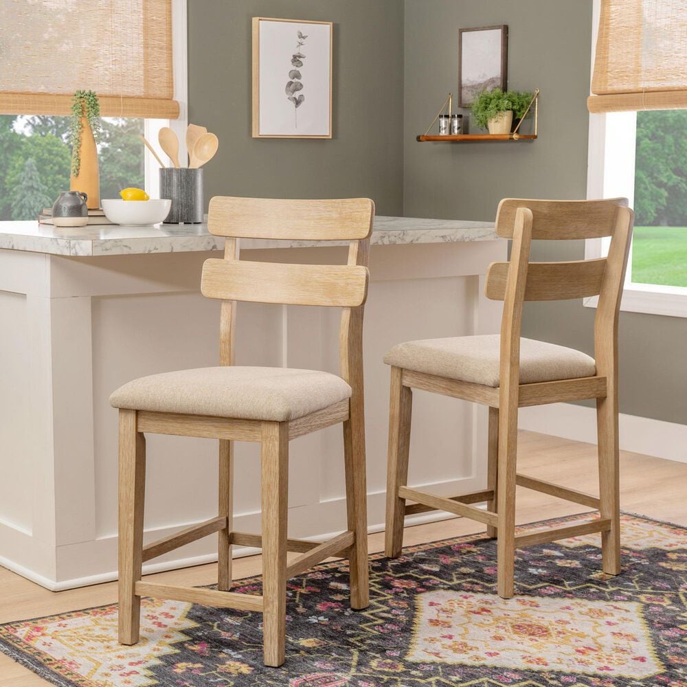 Linon Home Decor Drury Counter Stool in Natural, , large