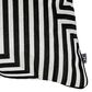 Eichholtz Spray 20" Square Throw Pillow in Black and White, , large