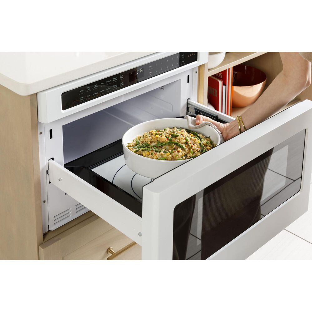 Cafe 24&quot; Built-In Microwave in Matte White, , large