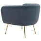 Zuo Modern Deco Accent Chair in Gray Velvet, , large