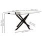 Sunset Furniture Lena Dining Table in Clear and Matte Black, , large