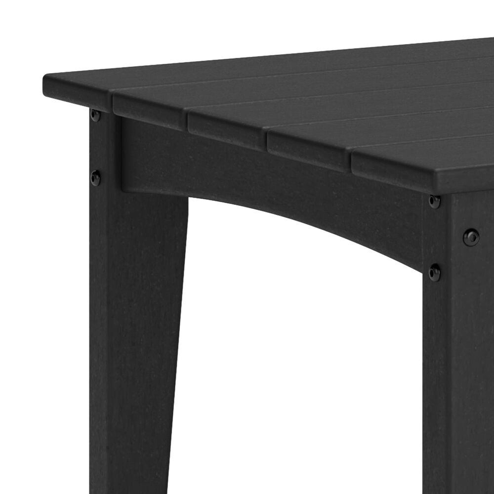 Ashley Hyland Wave Patio Rectangular Coffee Table in Black, , large