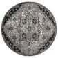 Amer Rugs Alexandria 6"7" Round Ivory and Gray Area Rug, , large