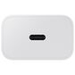 Samsung 25W Super Fast Charging Wall Charger with USB-C Cable in White, , large