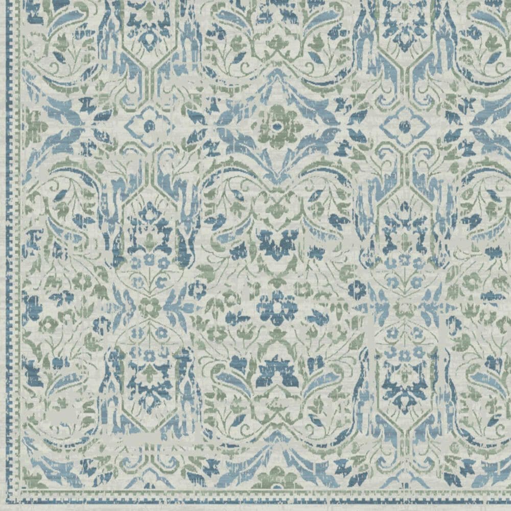 Balta Rugs Busselle Floral Ikat 7&#39;10&quot; x 10&#39; Blue Area Rug, , large