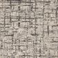 Nourison Rush 8" Round Ivory and Grey Area Rug, , large