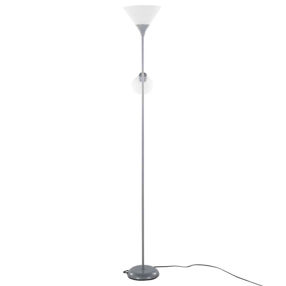 Grandview Gallery Dual Shade Floor Lamp in Silver, , large