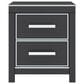 Ashley Zuraleus Queen Upholstered Panel Bed with Two Nightstands in Matte Black, , large