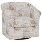 Linon Home Decor Bonnie Swivel Club Chair in Sea Swirl, , large