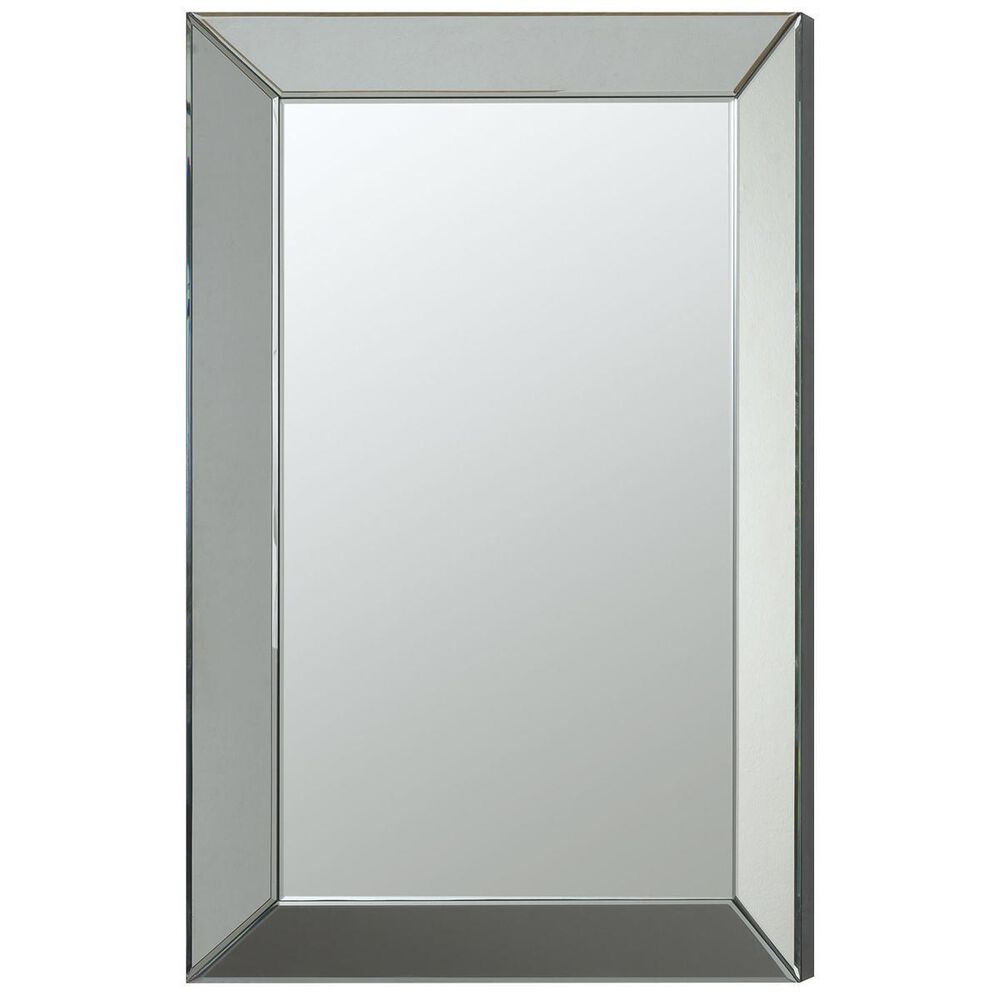 Pacific Landing Contemporary Frameless Beveled Mirror, , large