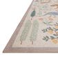 Rifle Paper Co. Menagerie  5" x 7"6" Cream Area Rug, , large