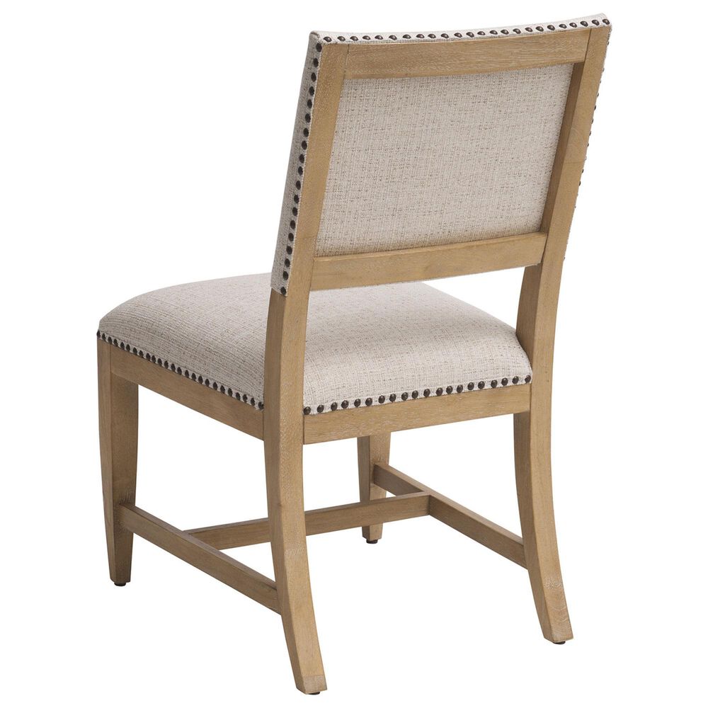 Lexington Home Brands Montecito Colburn Side Chair with Seabridge Cushion in Light Chestnut and Ivory, , large