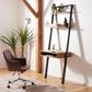 Safavieh Kamy 2-Shelf Leaning Desk in Natural/Charcoal, , large