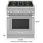 Thermador 30" Pro Harmony Standard Depth Gas Range in Stainless Steel, , large