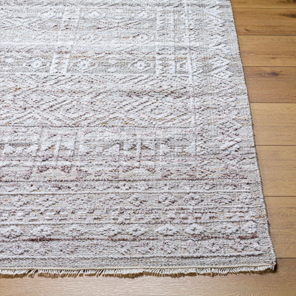 Surya Pompei Gray, White, Dark Brown, Taupe and Light Gray 10&#39; x 14&#39; Area Rug, , large