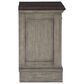 Ashley Lodenbay 3 Drawer Nightstand in Antiqued Gray and Walnut Brown, , large