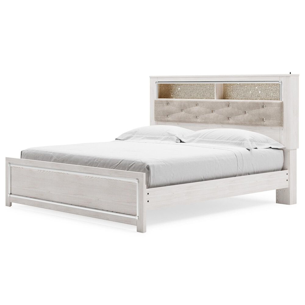Ashley Altyra King Panel Bookcase Bed  in White, , large