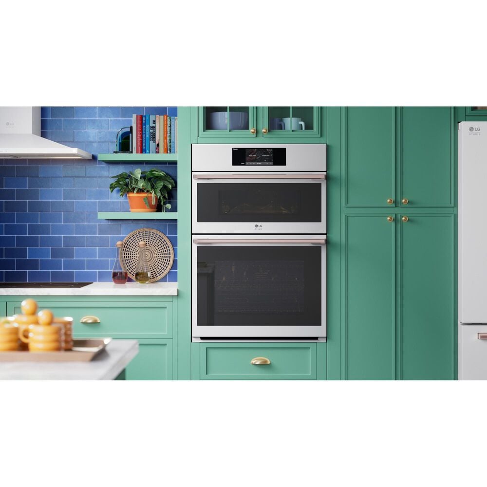 Lg Digital Appliances 4.7 and 1.7 Cu. Ft. Combination Double Wall Oven in Essence White, , large