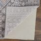 Feizy Francisco 4" x 6" Ivory and Charcoal Area Rug, , large