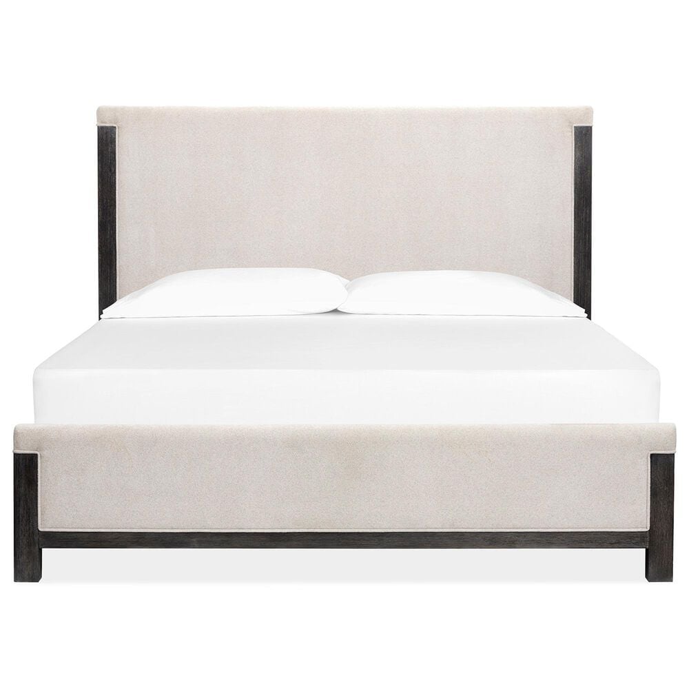 Nicolette Home Plum Creek King Panel Upholstered Bed in Ravenwood Black, , large