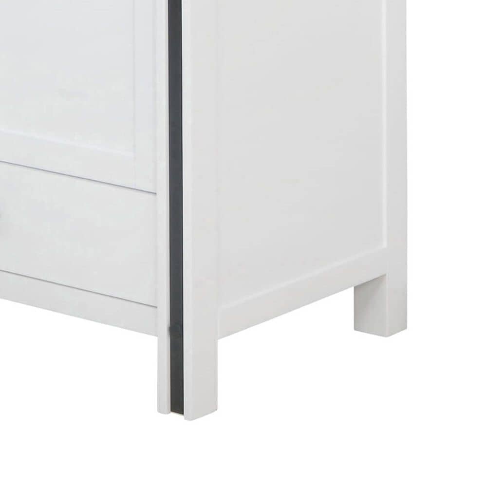 Lexora Home Ziva 84&quot; Double Bathroom Vanity in White with 2 cm White Quartz Top and Rectangular Sinks, , large
