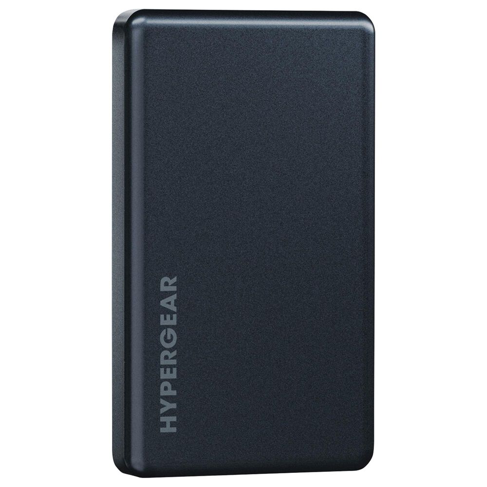 Hypercel Mag 5000mAh Ultra-Slim Magnetic Wireless Fast Charge Power Bank in Black, , large