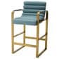 Eichholtz Olsen Counter Stool in Brushed Brass, , large