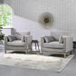Jennifer Taylor Home Knox Arm Chair in Opal Grey Velvet, , large