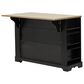 HOMLUX 51" Kitchen Island with Pull Out Trash Can Storage in Black, , large