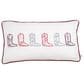 The Royal Standard Gameday 12.5" x 22.5" Howdy Girl Embroidered Lumbar Throw Pillow in Soft White and Multicolor, , large