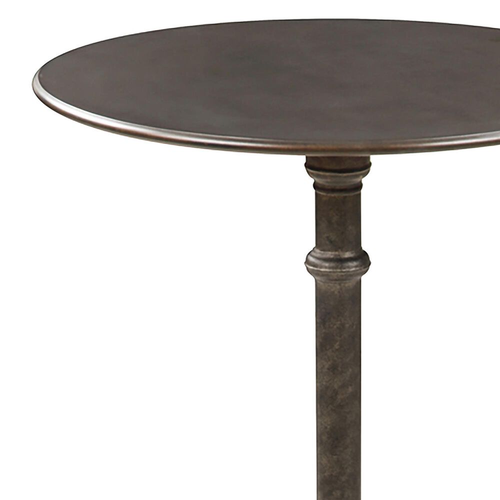 Coaster Oswego Round Bar Table in Dark Russet and Antique Bronze - Table Only, , large