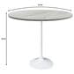 Leisuremod Verve 36" Round Bar Height Dining Table with Resin Top in White - Table Only, , large