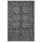 Rifle Paper Co. x Loloi Courtyard 3"6" x 5"6" Seville Charcoal Area Rug, , large