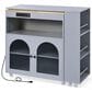 HOMLUX 56" Kitchen Island with Extended Table in Grey, , large